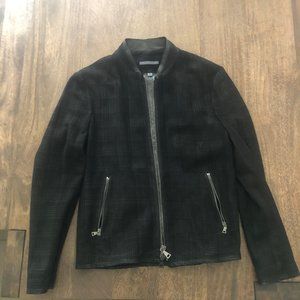 John Varvatos Laser Cut Leather Jacket 50 EU